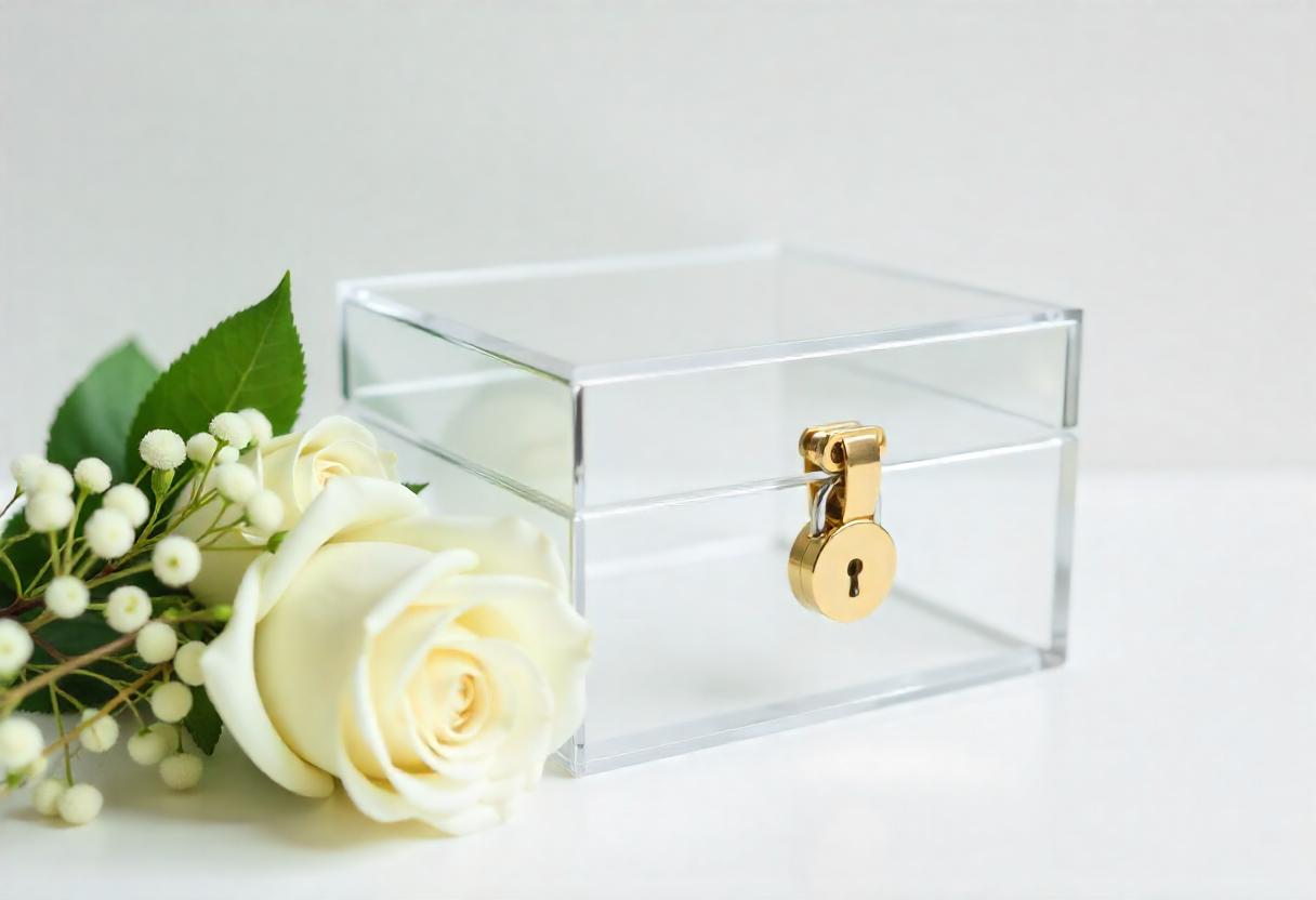 wedding acrylic gift box from custom every gift